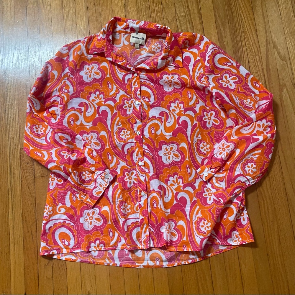 Playa Lucila Retro Top and Matching Shorts 2-Piece Set - Sz Large - Picture 9 of 16